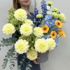 Осенняя композиция в бетонном кашпо